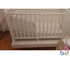 Lettino in legno di Faggio bianco - Giordani modello ALICE