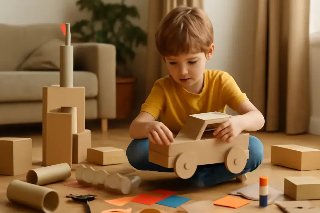 Giochi da fare in casa con materiali di riciclo: idee creative che occupano i bambini per ore