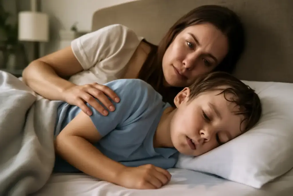 Mio figlio suda troppo durante il sonno? Cause e soluzioni che migliorano il riposo