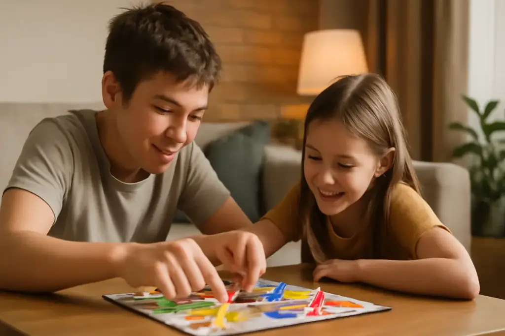 Giochi collaborativi per fratelli: strategie che riducono i litigi e rafforzano la complicità