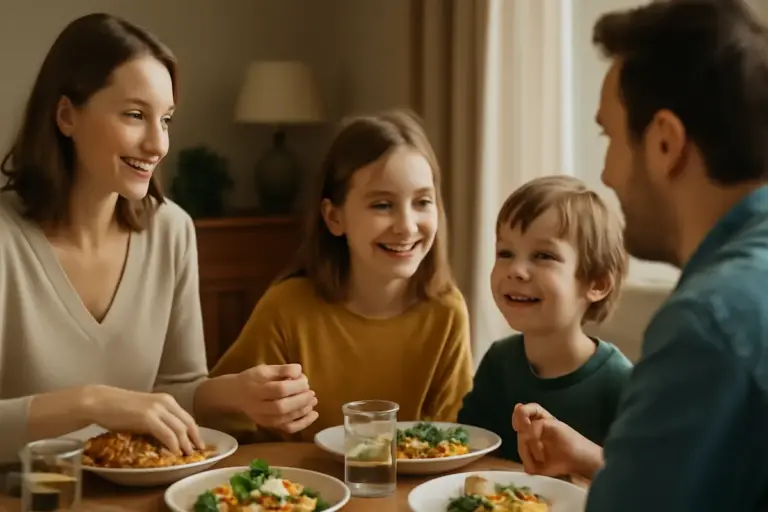 Mangiare insieme come famiglia: benefici poco noti per lo sviluppo emotivo dei bambini