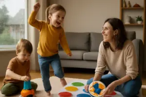 Attività dinamiche per le giornate di pioggia: trucchi per mantenere i bimbi attivi senza caos in casa