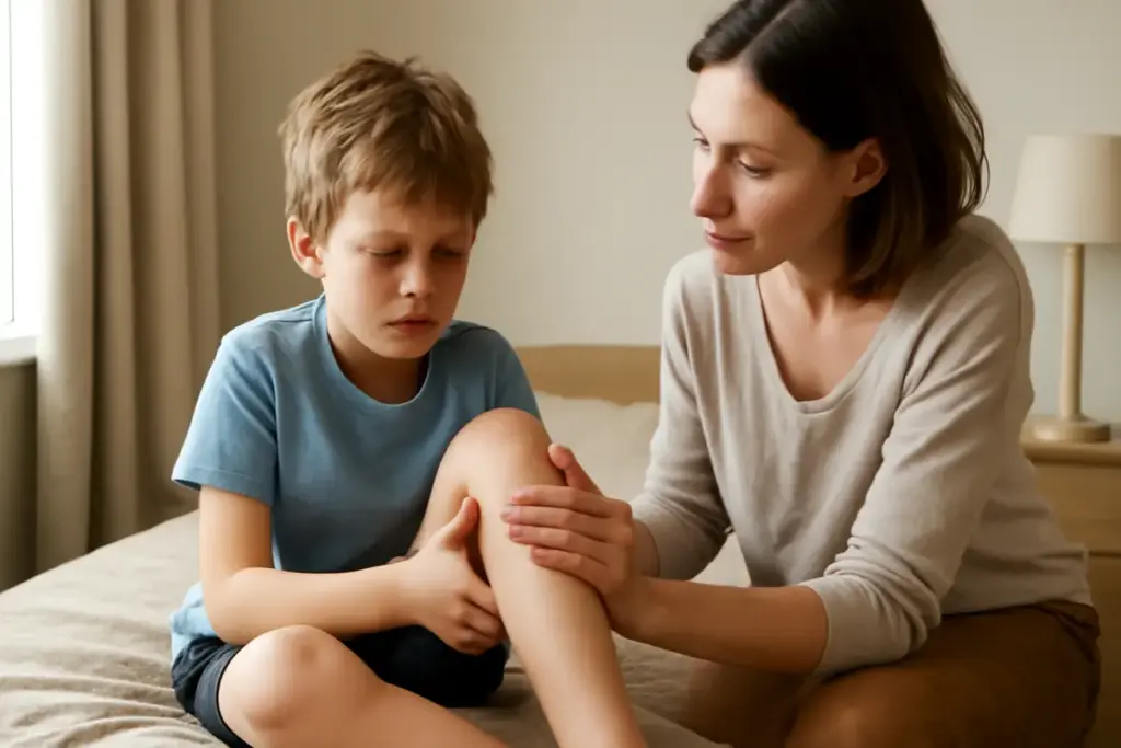 Dolori di crescita: quando compaiono nei bambini e come alleviarli con semplici accorgimenti